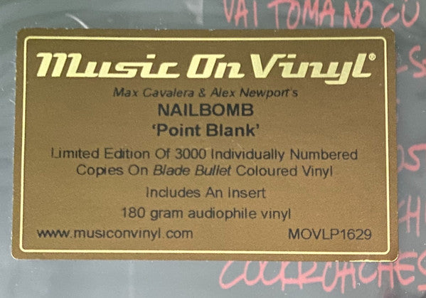 Nailbomb : Point Blank (LP, Album, Num, RE, 180)