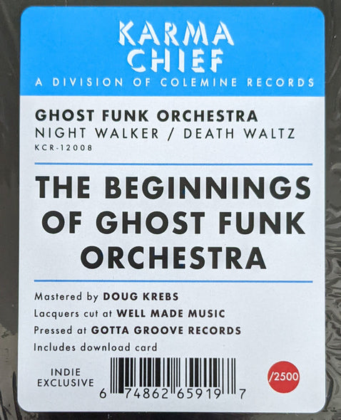 Ghost Funk Orchestra : Night Walker / Death Waltz (LP, Album, Comp, Red)