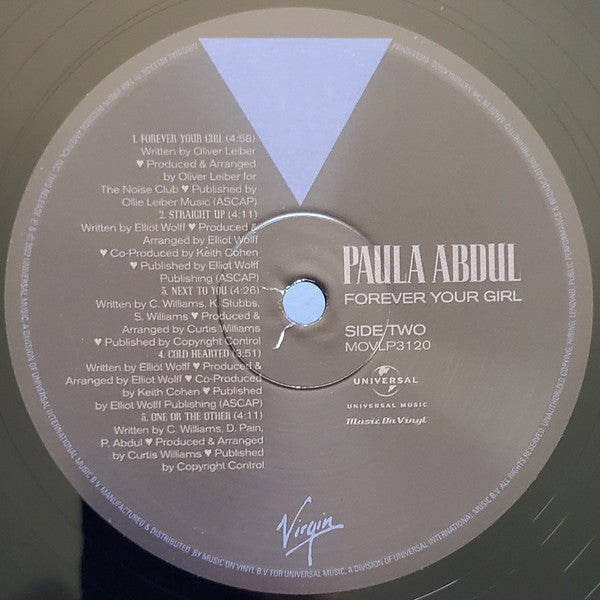 Paula Abdul : Forever Your Girl (LP, Album, RE, RM, 180)