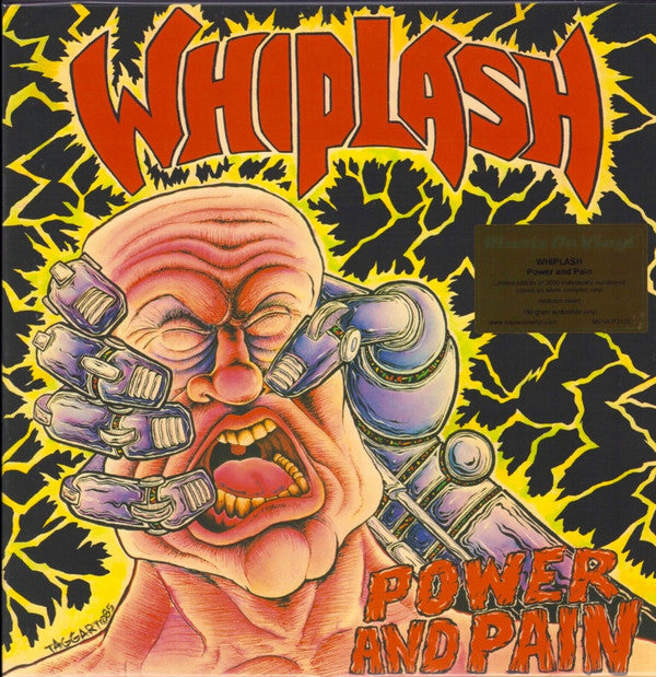 Whiplash (5) - Power And Pain (LP,Album,Limited Edition,Numbered,Reissue)  (M)39