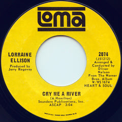 Lorraine Ellison : Heart Be Still / Cry Me A River (7", Single, Styrene)