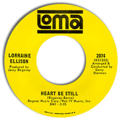 Lorraine Ellison : Heart Be Still / Cry Me A River (7", Single, Styrene)