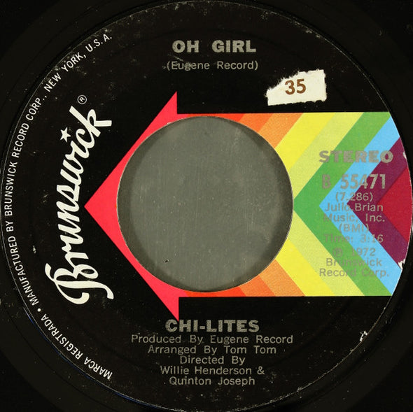 Chi-Lites* : Oh Girl (7", Single, Styrene, Pit)