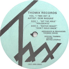 Dem Niggas : Thomix Records Vol. 1 (12", Gre)
