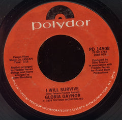 Gloria Gaynor : I Will Survive (7", Single, Styrene, PRC)