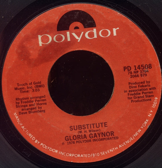 Gloria Gaynor : I Will Survive (7", Single, Styrene, PRC)
