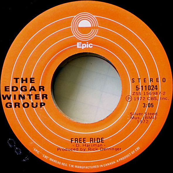 The Edgar Winter Group : Free Ride (7", Single)