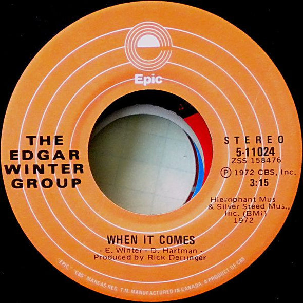 The Edgar Winter Group : Free Ride (7", Single)