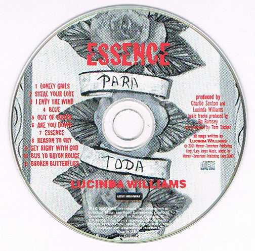 Buy Lucinda Williams : Essence Album, Dig) Online for a great price So Good