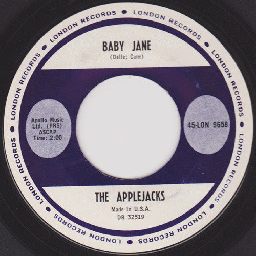 The Applejacks : Tell Me When / Baby Jane (7", Single)