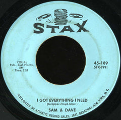 Sam & Dave : Hold On! I'm A Comin' / I Got Everything I Need (7", Single)
