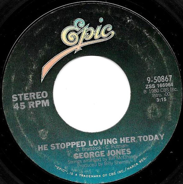 George Jones (2) : He Stopped Loving Her Today (7", Single, Styrene, Ter)