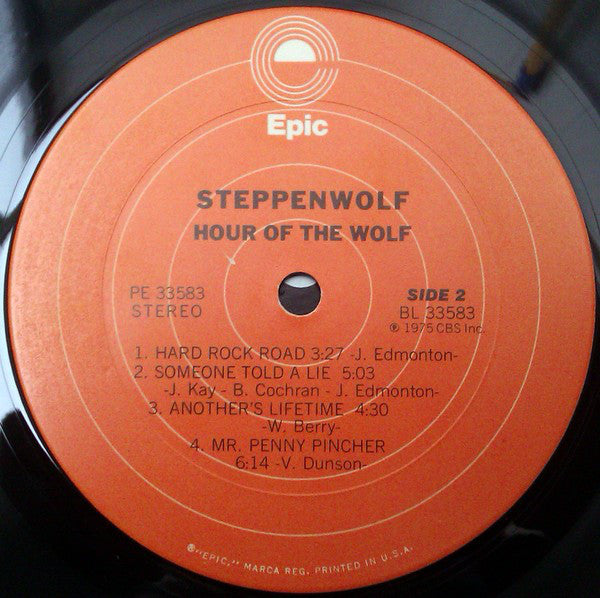 Steppenwolf : Hour Of The Wolf (LP, Album)