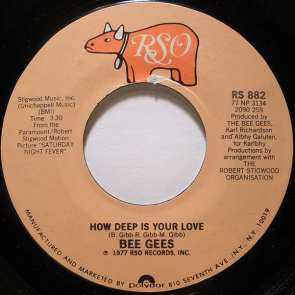 Bee Gees : How Deep Is Your Love / Can't Keep A Good Man Down (7", Single, Styrene, PRC)