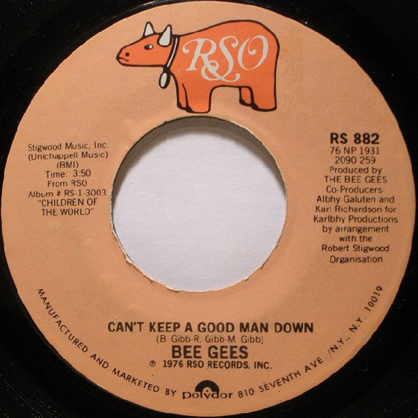 Bee Gees : How Deep Is Your Love / Can't Keep A Good Man Down (7", Single, Styrene, PRC)