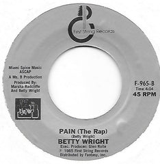 Betty Wright : Pain (7")