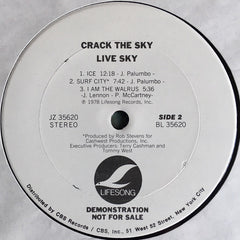 Crack The Sky : Live Sky (LP, Album, Promo)