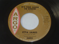 Etta James : Seven Day Fool (7", Single)