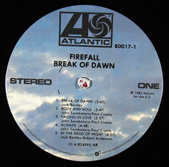 Firefall : Break Of Dawn (LP, Album, AR)