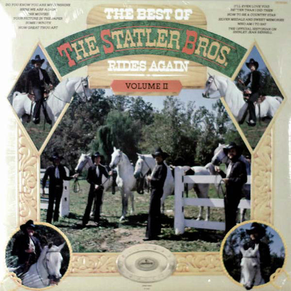 The Statler Brothers : The Best Of The Statler Bros. Rides Again Volume II (LP, Comp, 72 )