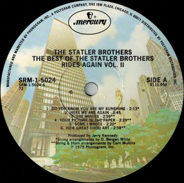 The Statler Brothers : The Best Of The Statler Bros. Rides Again Volume II (LP, Comp, 72 )