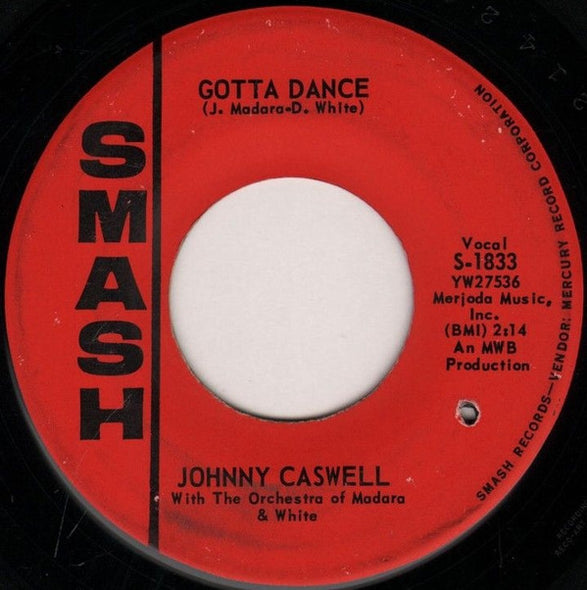 Johnny Caswell With Orchestra Of Madara & White : Gotta Dance / At The Shore (7", Single, Styrene)