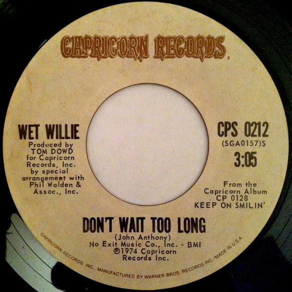 Wet Willie : Country Side Of Life (7")