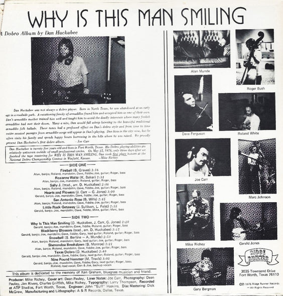 Dan Huckabee : Why Is This Man Smiling (LP, Album)