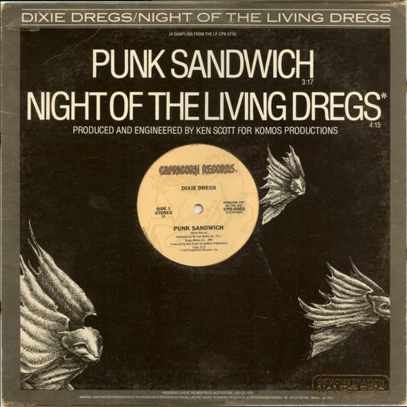 Dixie Dregs : Punk Sandwich / Night Of The Living Dregs (12", Promo, Red)