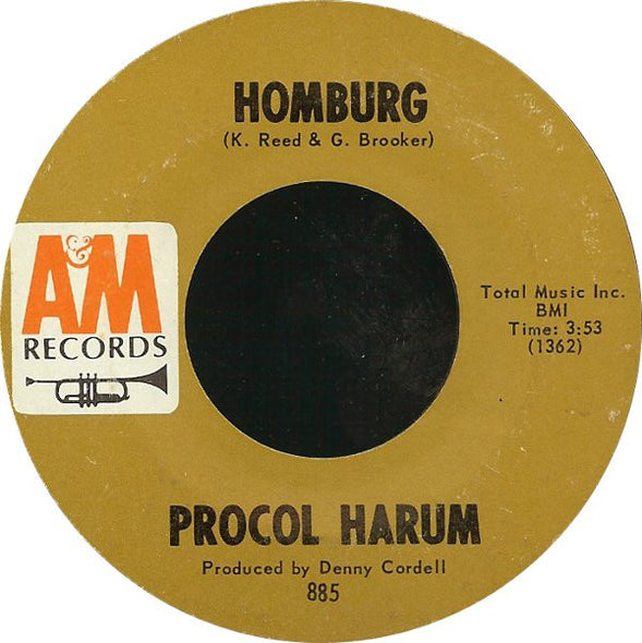 Procol Harum : Homburg / Good Captain Clack (7", Single, Mono)