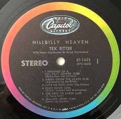 Tex Ritter : Hillbilly Heaven (LP, Album, Jac)