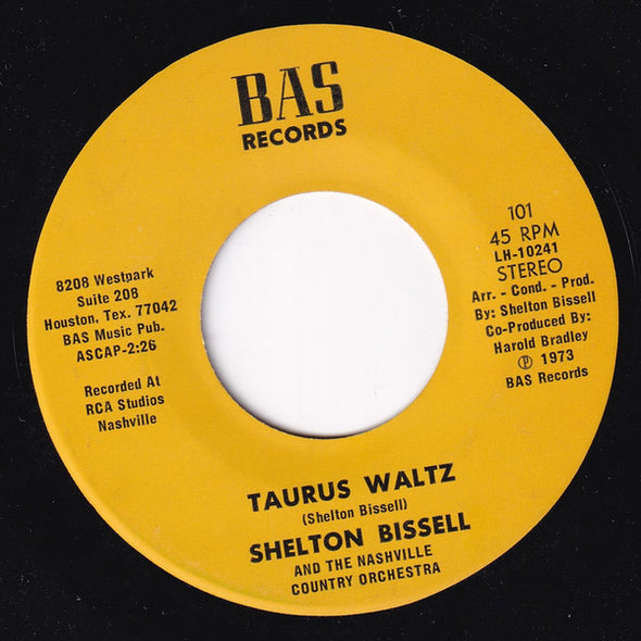 Shelton Bissell : Tuff Enuff / Taurus Waltz (7")