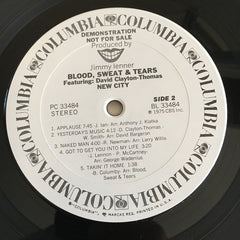 Blood, Sweat & Tears* Featuring David Clayton-Thomas : New City (LP, Album, Promo)