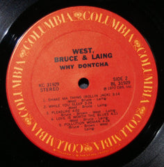 West, Bruce & Laing : Why Dontcha (LP, Album, RE)