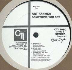 Art Farmer With Yusef Lateef & David Matthews' Big Band* : Something You Got (LP, Album, Promo)