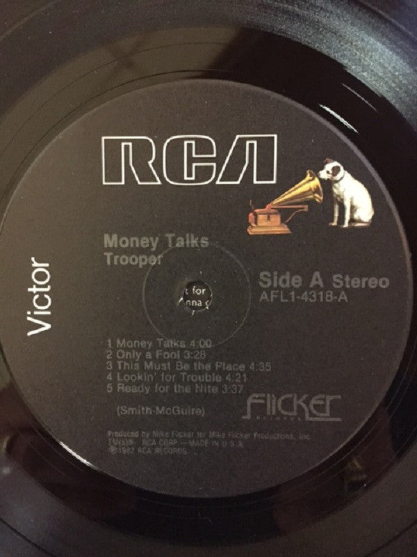 Trooper (4) : Money Talks (LP, Album, Ind)