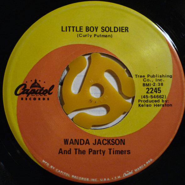 Wanda Jackson And The Party Timers : Little Boy Soldier / I Talk A Pretty Story (7", Single)