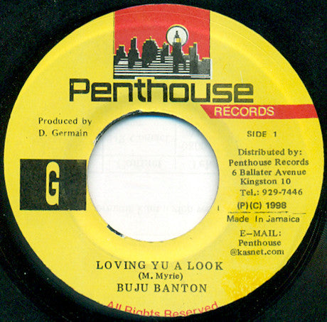 Buju Banton : Loving Yu A Look (7")