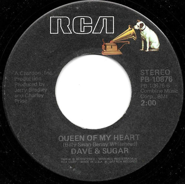 Dave & Sugar* : Don't Throw It All Away / Queen Of My Heart (7", Ind)