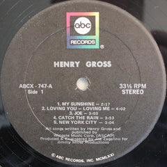 Henry Gross : Henry Gross (LP, Album)