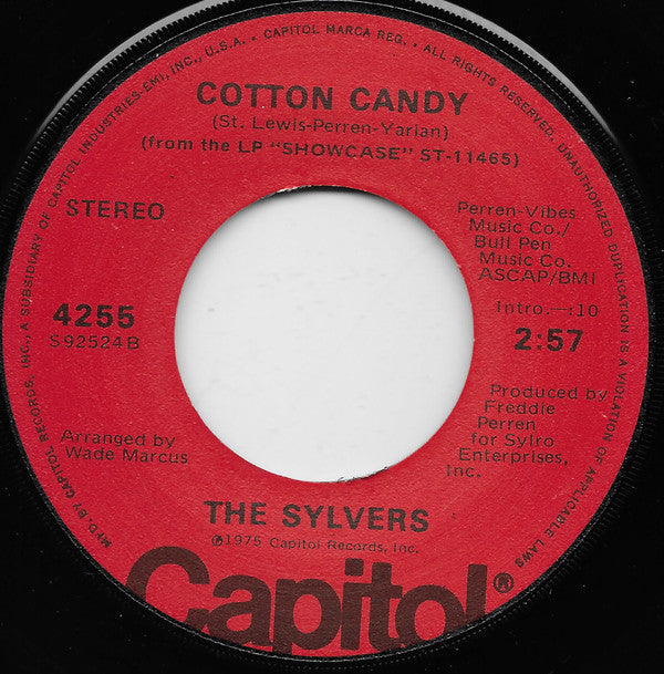 The Sylvers : Cotton Candy (7", Single, Los)