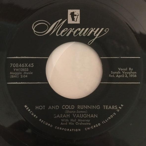Sarah Vaughan : Hot And Cold Running Tears (7", Single)