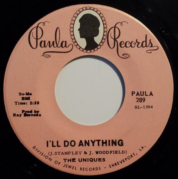 The Uniques (2) : I'll Do Anything (7", Single)