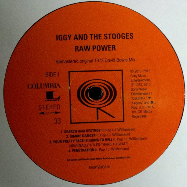 Iggy And The Stooges* : Raw Power (LP, Album, RE, RM + LP, Album, RE, RM + Gat)