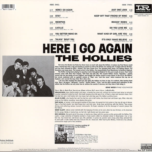 The Hollies : Here I Go Again (LP, Mono, RE, RM)