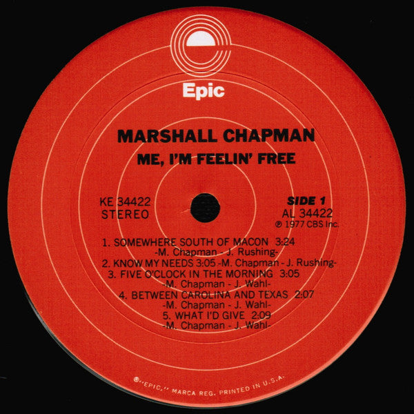 Marshall Chapman : Me, I'm Feelin' Free (LP, Album)