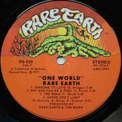 Rare Earth : One World (LP, Album, Gat)