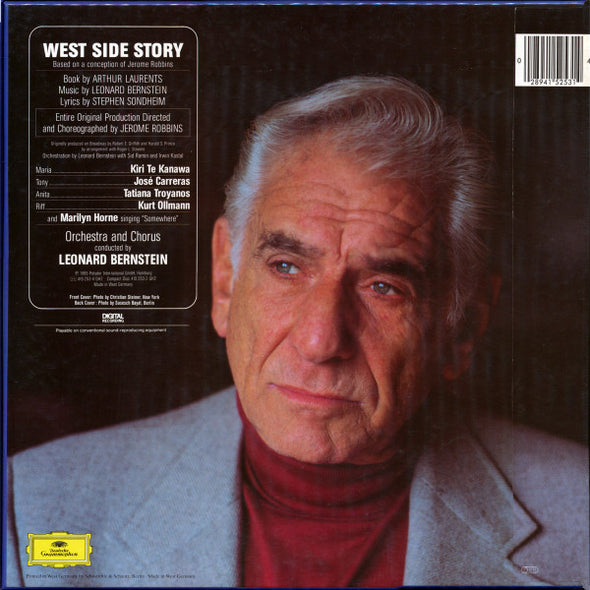 Leonard Bernstein - Kiri Te Kanawa · José Carreras · Tatiana Troyanos · Kurt Ollmann · Marilyn Horne : West Side Story (2xLP + Box)
