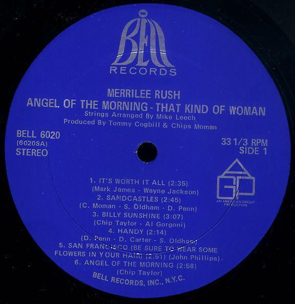 Merrilee & The Turnabouts : Angel Of The Morning / That Kind Of Woman (LP, Album)