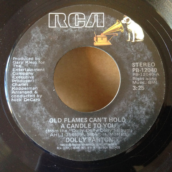 Dolly Parton : Old Flames Can't Hold A Candle To You (7", Single, Styrene, Ind)
